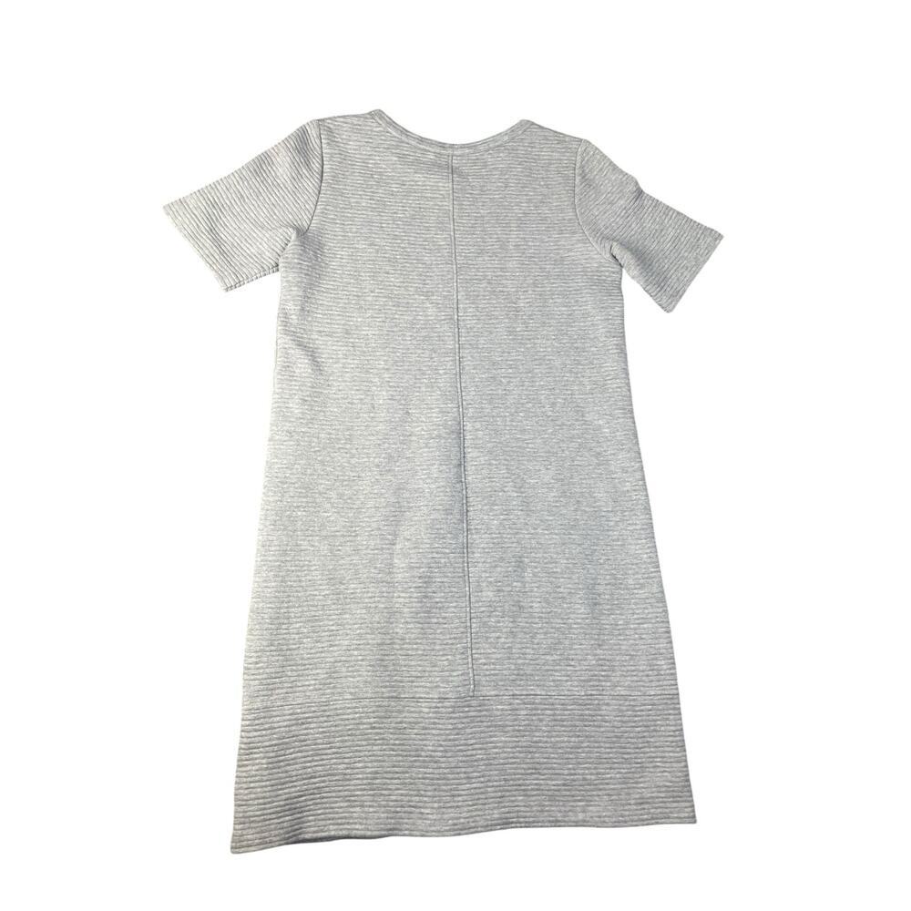 Boden Women’s Grey Short Sleeve Textured Above The Knee Dress Size-10 Regular